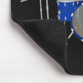 5 Piece Drum Kit - Blue Finish - Drums Mousepad (Ecke)