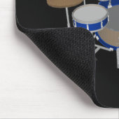 5 Piece Drum Set - Blue Finish - Black Mousepad (Ecke)