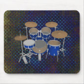 5 Piece Drum Set - Blue Finish - Mousepad (Vorne)