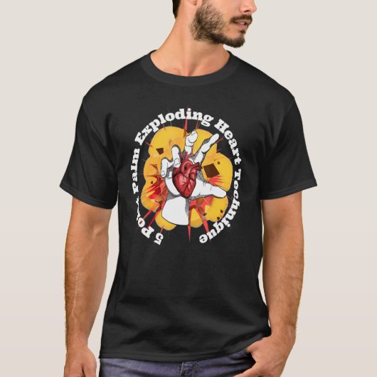 5 Point Palm Explosion Herztechnik T-Shirt (Vorderseite)