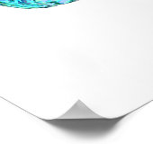 5 Pop Art Ananas Print Poster (Ecke)