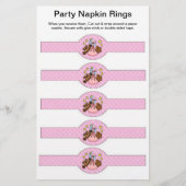 5 pro Blatt Baby Duschpapier Napkin Rings (Vorne)