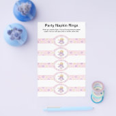 5 pro Blatt Princess Paper Napkin Rings (Einzeln)