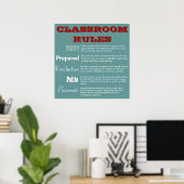 5 P's Classroom Rules Poster (Heimbüro)