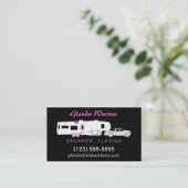 5. Rad RV-Silhouette-nennende Karte (Stehend Vorderseite)