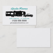 5. Rad RV-Silhouette-persönliche nennende Karte (Vorne/Hinten)