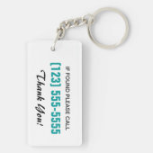 5. Rad-/Spielzeug-Schlepper-Silhouette auf Schlüsselanhänger (Rückseite)