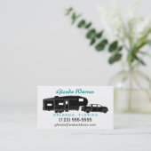 5. Rad-/Spielzeug-Schlepper-Silhouette-nennende Telefonnummerkarte (Stehend Vorderseite)