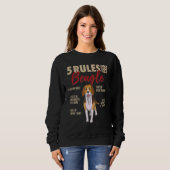 5 Regeln für Beagle Sweatshirt (Vorne ganz)