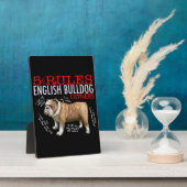 5 Regeln für die Bulldogge-Besitzer Bulldog-Vater- Fotoplatte (Seite)