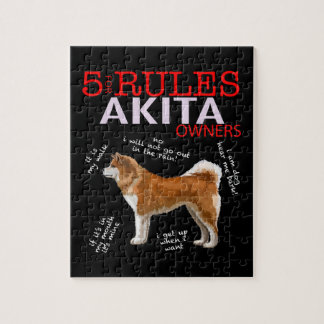 5 Regeln für Eigentümer von Akita Puzzle