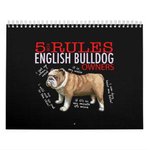 5 Regeln für englische Bulldog-Eigentümer Bulldog- Kalender