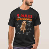 5 Regeln für Goldendoodle-Eigentümer T-Shirt (Vorderseite)