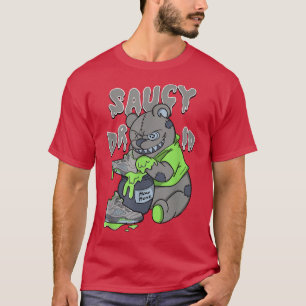 5 Retro Green Bean T-Shirt Schuhe Tropfen Hallowee