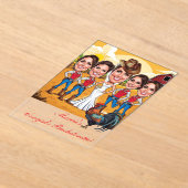 5 Rustikale Cowgirl Karikaturen Bachelorette Acryleinladungen (Ablage )