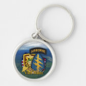 5. Schlüsselanhänger sog macv grüne Barette der (Vorne)