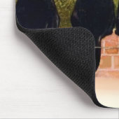 5 schwarze Katzen Vintag Mousepad (Ecke)