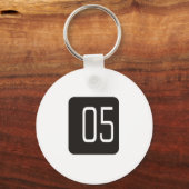 #5 Schwarzer Platz Schlüsselanhänger (Vorderseite)