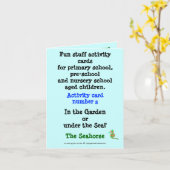 5 Seepferd - Beispielkarte für die Notengröße Karte (Gelbe Blume)