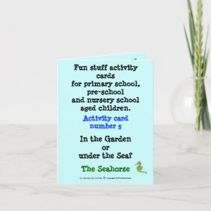 5 Seepferd - Beispielkarte für die Notengröße Karte