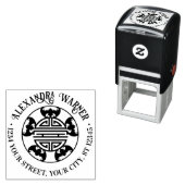 5 Segnung: Langlebigkeit Symbol 5 Fledermäuse Name Permastempel (Beispiel)