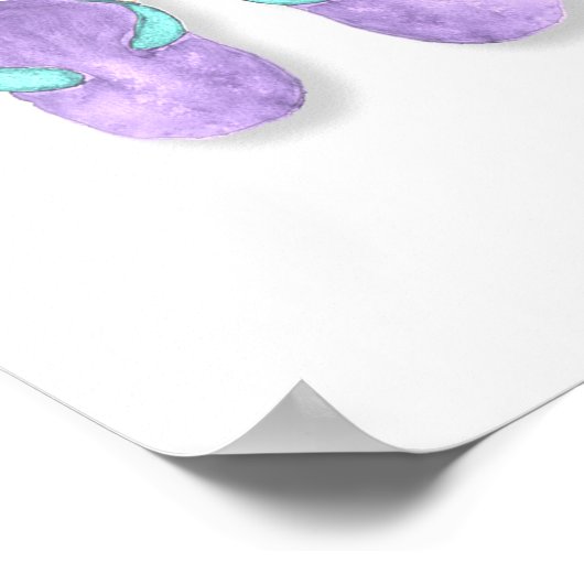 5 Seiten Flip Flops Poster & Prints (Ecke)