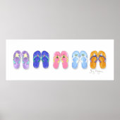 5 Seiten Flip Flops Poster & Prints (Vorne)