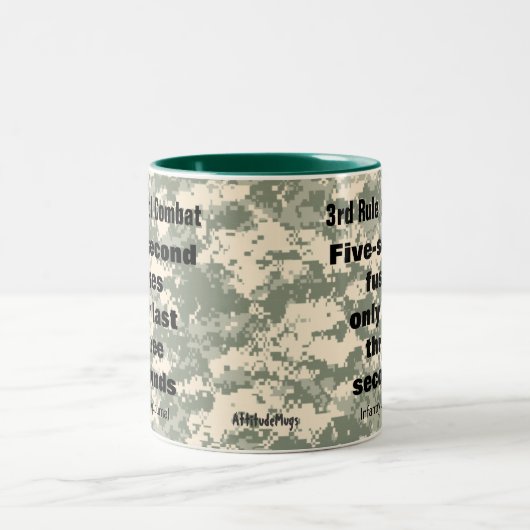 5 Sekunden Sicherung Attitude-Tasse Zweifarbige Tasse (Mittel)