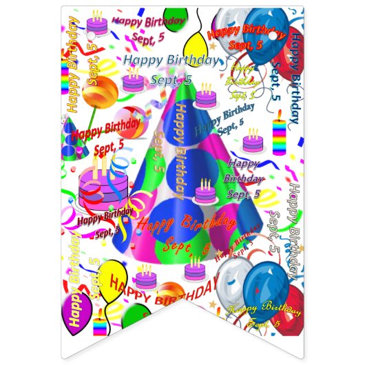 5. September Wimpelkette (Erste Fahne)