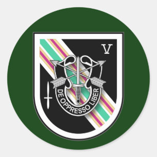 5. SFG (A) - Task Force Dolch OEF Runder Aufkleber