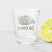 5. SFGA Kraft-Gruppen-grüne Barett-Veteran Schnapsglas (Rückseite)