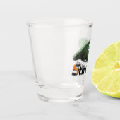 5. SFGA Kraft-Gruppen-grüne Barett-Veteran Schnapsglas (Links)