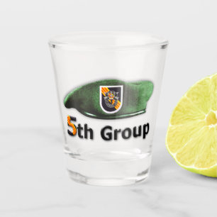 5. SFGA Kraft-Gruppen-grüne Barett-Veteran Schnapsglas