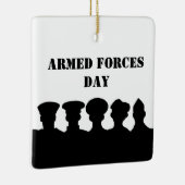 5 Silhouetten für militärische Zweige Keramikornament (Rechts)