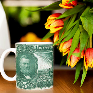 5 $ Silver Certificate Tasse - 1896 Green Note - S