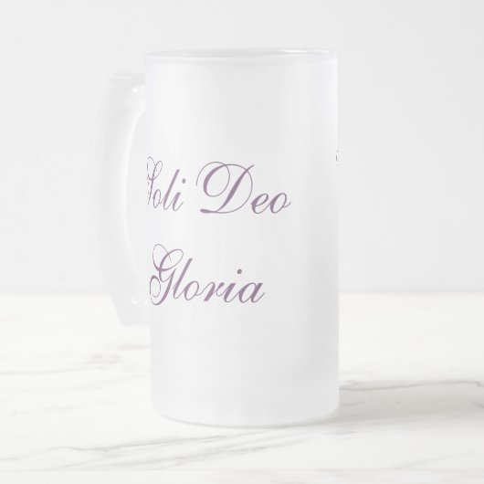 5 Solas Mattglas Bierglas (Vorderseite Links)