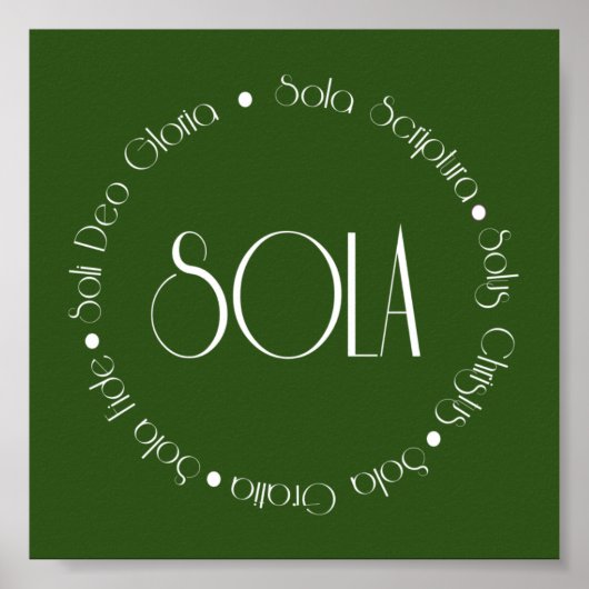5 Solas Poster (Vorne)