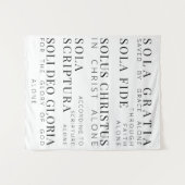 5 Solas-Reformation Wandteppich (Vorderseite (Horizontal))