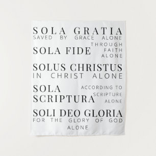 5 Solas-Reformation Wandteppich