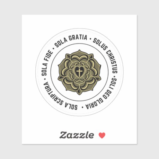 5 Solas Vinyl Sticker (Blatt)