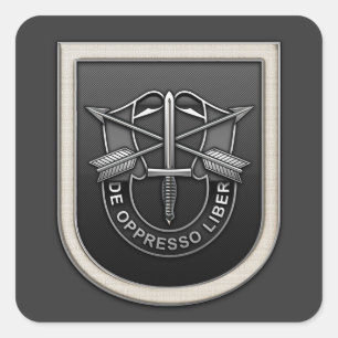 5. Sondereinheiten (Im Flugzeug) Quadratischer Aufkleber