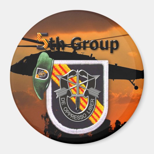 5. Special Forces Group Green Berets Kühlschrank Magnet (Vorne)