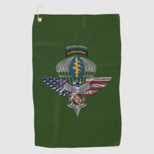 5. Special Forces Group (Im Flugzeug Adler) Golfhandtuch