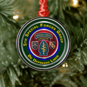 5. Special Forces Group Weihnachten halten Ornament Aus Metall