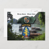 5. Spezialeinheiten grüne Berber vietnam Krieg Postkarte (Vorne/Hinten)