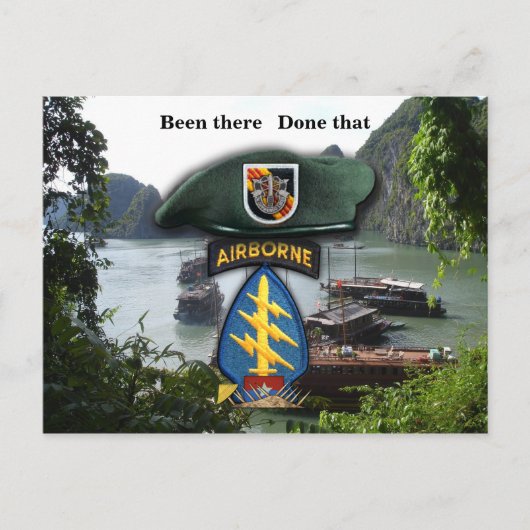 5. Spezialeinheiten grüne Berber vietnam Krieg Postkarte (Vorderseite)