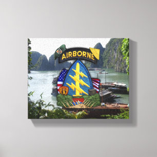 5. Spezialeinheiten sfg Green Berets Nam War Print Leinwanddruck