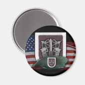 5. Spezialkräfte Flash Fort Campbell Magnet (Vorderseite/Rückseite)
