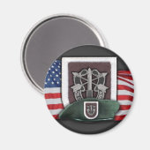 5. Spezialkräfte Flash Fort Campbell Magnet (Vorderseite/Rückseite)