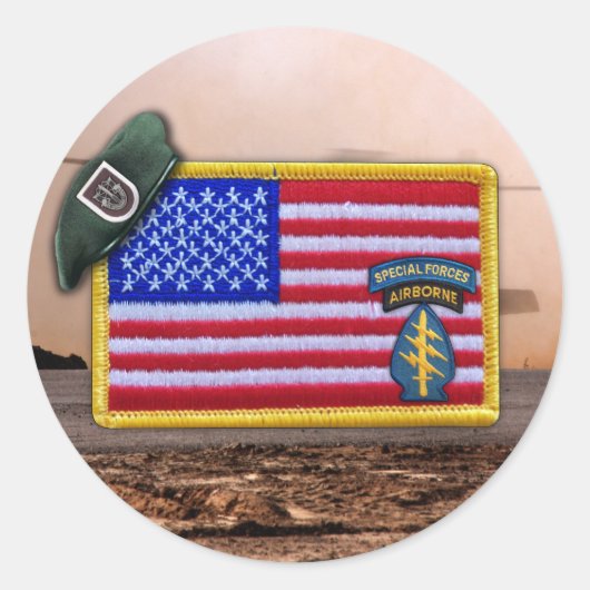 5. Spezielle Kräfte für Campbell-Veteranen Sticker (Vorderseite)